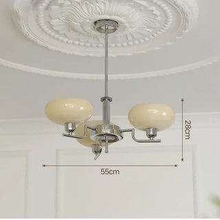 Modern Iron Chandelier – Stylish Ceiling Light with LED for Living Room Lighting