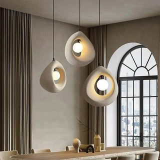 Wabi-Sabi Pendant Light – Handcrafted Organic Pendant Lamp with Soft LED Lighting