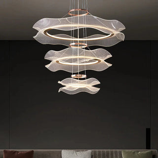 Suspension LED acrylique – Lampe suspendue moderne avec abat-jour en acrylique blanc et finition en fer