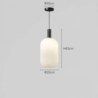 Adjustable Pendant Lamp – Nordic Style Lamp with White Glass Diffuser & Gold Ring