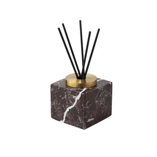 marble stone diffuser earthworks handcrafted aroma diffuser set incense burner tray angle view