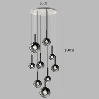 Modern Alloy Chandelier | Living Room Lighting - Remote Control & Easy Installation