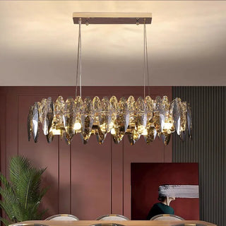 Crystal Pendant Light – Modern Dimmable Lamp with Remote Control for Living Room