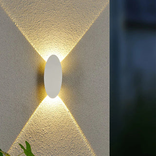 IP65 outdoor wall fixture close-up — modern aluminum sunset wall light