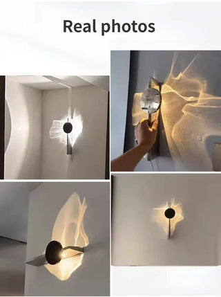 Stainless Steel Wall Light – Minimalist Bedroom Lamp with Built-In LED Module