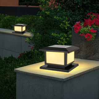 Solar Table Lamp – Modern Waterproof Outdoor Solar Lantern with Integrated LED