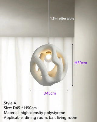 Modern Metal Chandelier – LED Pendant Light With High Polymer Shade & Touch Switch