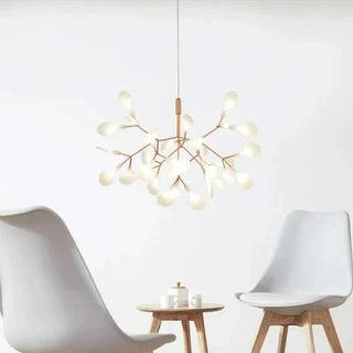 Nordic Pendant Light – 63-Light Firefly Pendant Lamp | Sculptural Branch Chandelier