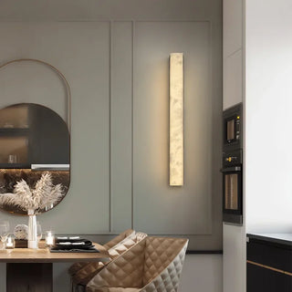 Copper Marble Wall Light – Modern Living Room Lighting With Marble Base