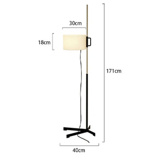 Spanish Floor Lamp – Modern Metal Base with Fabric Shade | LED Ambient Lighting