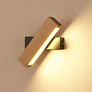 Rotating Wooden Wall Light – Adjustable 360 Degree Wall Lamp | Bedroom LED Fixture
