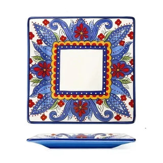 ceramic dinnerware set earthworks hand-painted plates artisan porcelain bowls amalfi coast alternate view