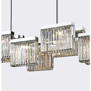 Crystal Pendant Lamp – Modern E14 Light Fixture | Dimmable Dining Room Lighting