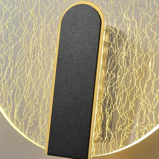 Black Wall Lamp – Contemporary LED Wall Sconce with Acrylic Lampshade Light