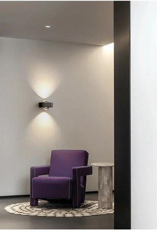 Modern Wall Light | Stainless Steel LED Wall Lamp - Black & Gold Sconce