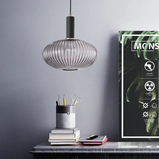 Smoked Glass Pendant Light – Nordic Pendant Light for Dining Room Lighting