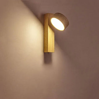 Ceramic Wall Light – Wabi-Sabi Lighting | Textured Marble & Wood Sconce