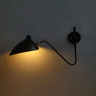 Applique Murale Orientable | Applique Murale Industrielle Avec Bras Pivotant - Finition Noir Mat
