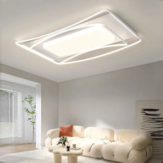 Modern Ceiling Light – White LED Fixture | Dimmable Remote Control Lamp