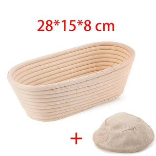 Handwoven rattan bread basket