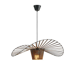 Straw Hat LED Chandelier – Modern Pendant Light | Elegant Dining Room Lighting