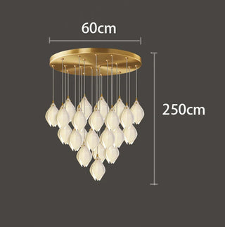Modern Glass Pendant Light – Dimmable LED Pendant Lamp for Living Room Lighting