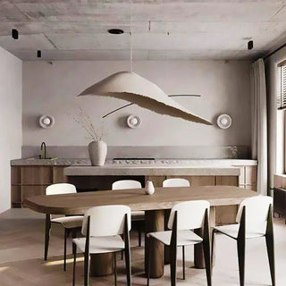 Nordic LED Pendant Light – White Iron Modern Pendant Lamp for Living Room Lighting