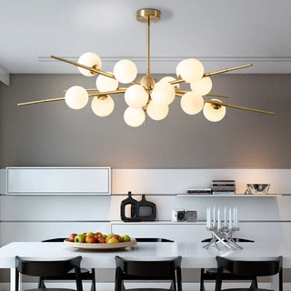 Aluminum Chandelier | Modern Living Room Lighting – Remote Control & Easy Installation
