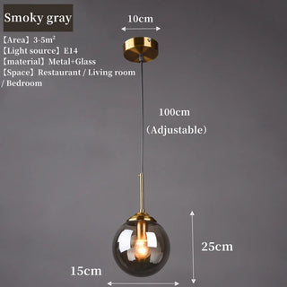 Polished Glass Pendant Light – Modern LED Ceiling Lamp | Living Room Lighting
