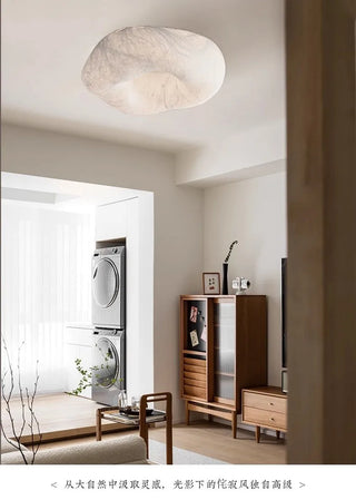 Handmade Silk Ceiling Lamp – Modern LED Recessed Dimmable Light Fixture