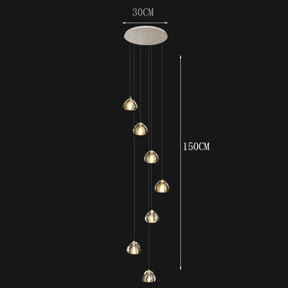 Modern Crystal Chandelier – Elegant LED Pendant Light Fixture for Living Room