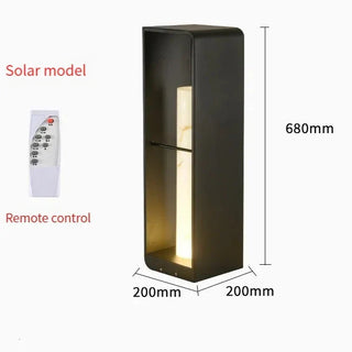 Outdoor Solar Lamp – Aluminium Freestanding Solar Light with Adjustable Brightness