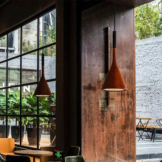 Conical Aluminum Pendant | Adjustable Cable Lighting - Matte Finish Light Fixture