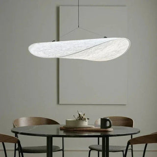 Contemporary white shade pendant light — clean modern hanging lamp