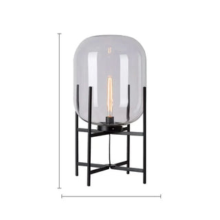 Scandinavian Floor Lamp – Tripod Design With Stained Glass Shade & Soft Ambiance Lighting