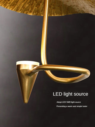 Copper Pendant Light – Modern Polished Copper Fixture with Energy Efficient LEDs