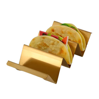 mexico taco holder stainless steel taco rack eco friendly kitchen accessory angle view