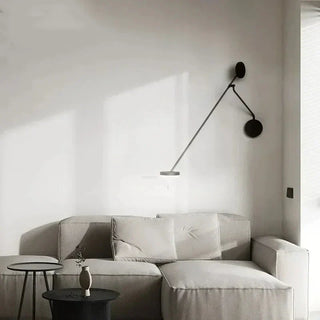 Black Metal Wall Light – Modern Wall Sconce with LED for Bedroom & Office