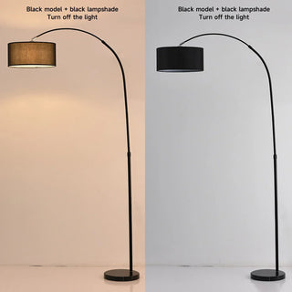 Adjustable Floor Lamp – Contemporary Living Room Lighting With Bulbs & Push Button Switch