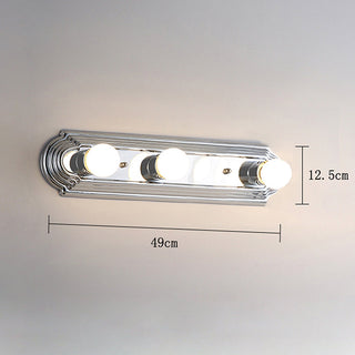Silver metal vanity wall sconce Nordic — E27 bathroom light