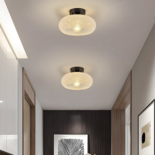 Glass ceiling fixture luxury semi-flush – indoor living room
