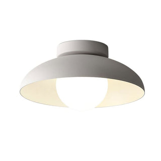 Semi Flush Ceiling Light - Contemporary Metal Fixture for Hallway Lighting