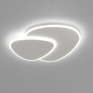 Nordic LED ceiling fixture with geometric shade, energy efficient
