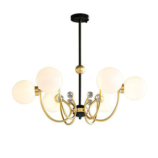 Black metal sputnik shade — adjustable pendant ceiling fixture