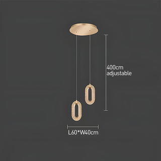 Suspension scandinave moderne - Suspension LED en alliage de zinc pour salon