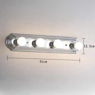 Nordic silver vanity wall sconce in bathroom — metal E27 lamp