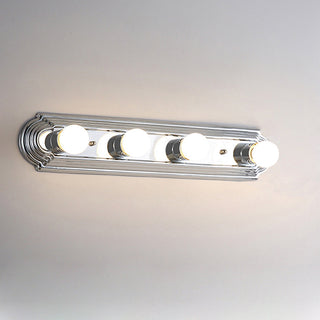 Silver Nordic vanity wall sconce E27 — bathroom metal lamp