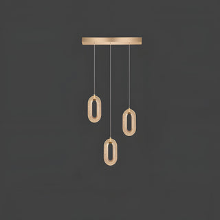 Zinc alloy pendant from below — Nordic modern LED ceiling light