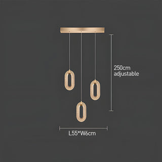 Suspension scandinave moderne - Suspension LED en alliage de zinc pour salon
