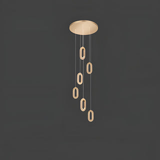 Zinc alloy LED pendant detail — Nordic modern ceiling fixture